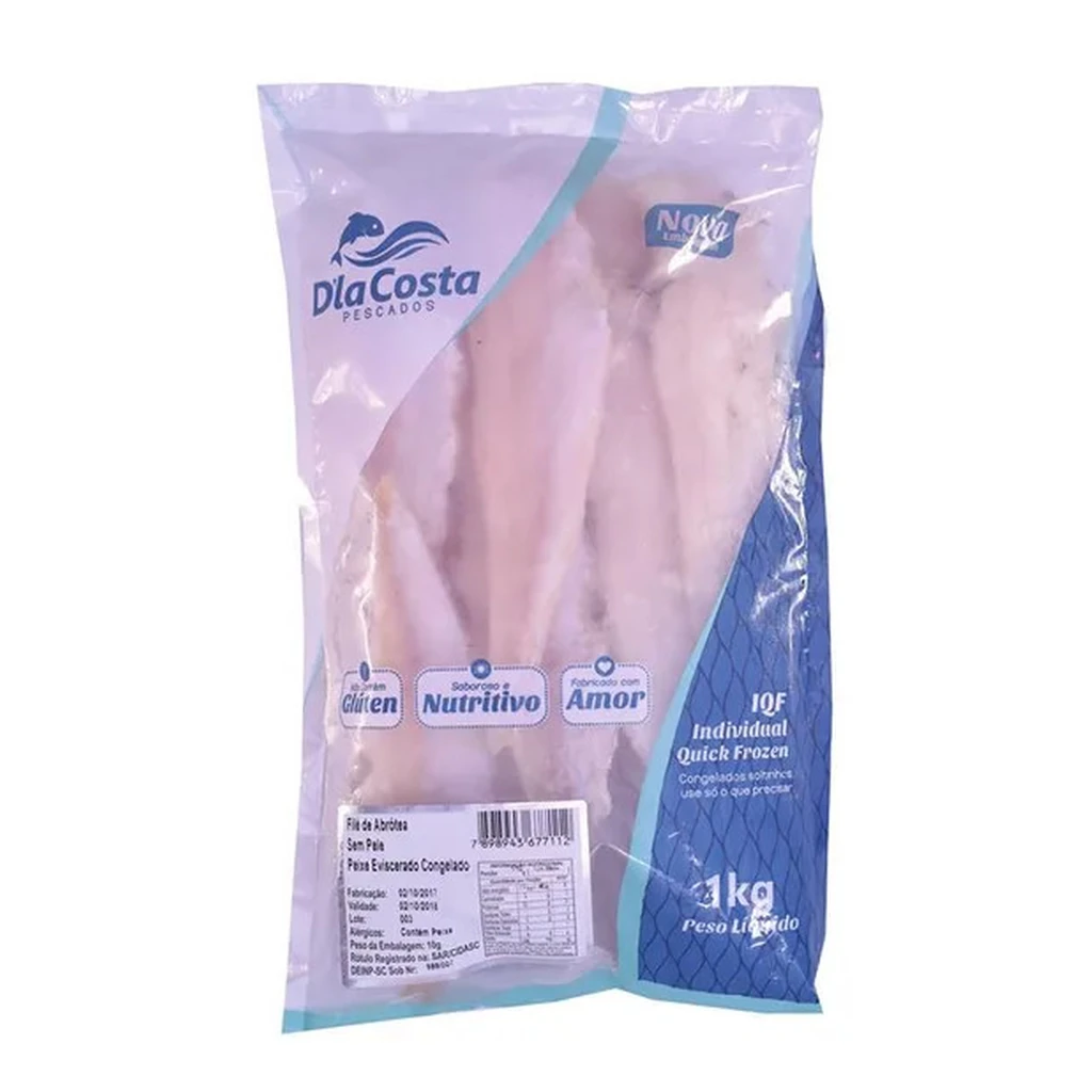 Filé de abrótea sem pele 5 kg