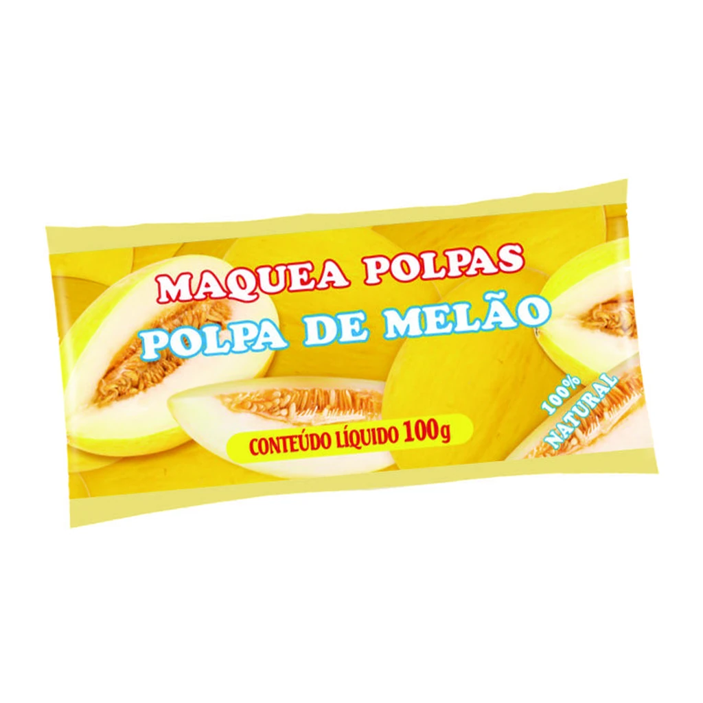 Polpa de melão 100 g – pacote com 10 sachês