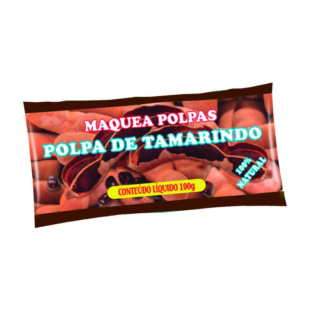Polpa de tamarindo 100 g – pacote com 10 sachês