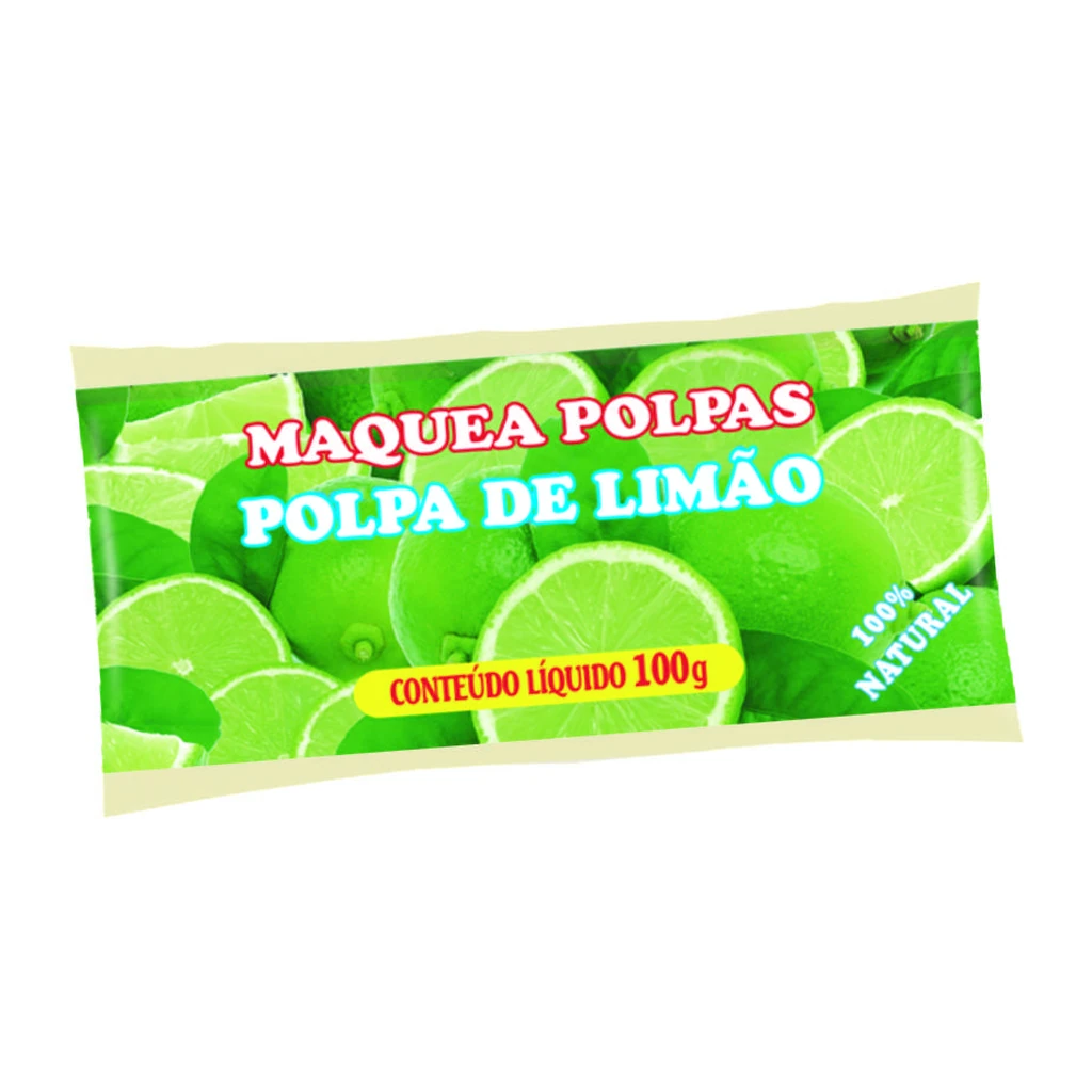 Polpa de limão 100 g – pacote com 10 sachês
