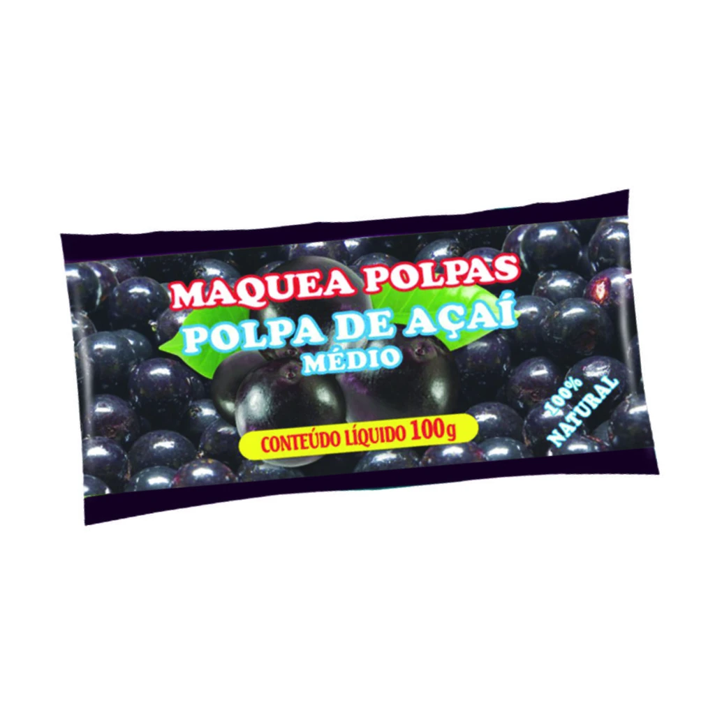 Polpa de açaí 100 g – pacote com 10 sachês