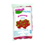 Morango congelado 100 g – pacote com 10 sachês