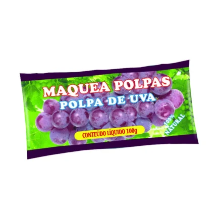 Polpa de uva 100 g – pacote com 10 sachês