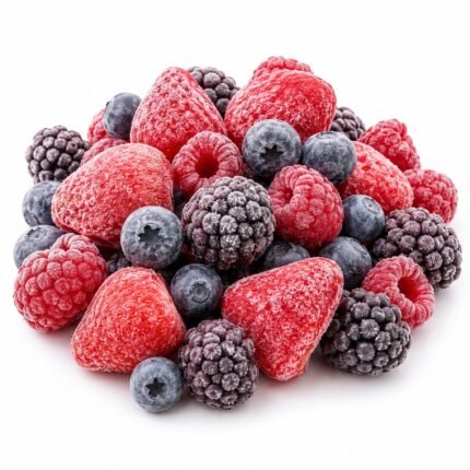 Frutas vermelhas congeladas 100 g – pacote com 10 sachês